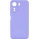 Чохол TPU GETMAN Liquid Silk Full Camera для Xiaomi Redmi 13C / Poco C65 Бузковий / Dasheen