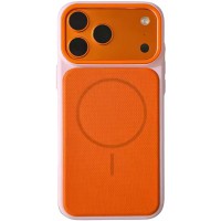 Чохол TPU TechWoven Hybrid with MagSafe для Apple iPhone 15 Pro (6.1") Pink / Orange