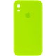 Чохол Silicone Case Square Full Camera Protective (AA) для Apple iPhone XR (6.1") Салатовий / Neon green