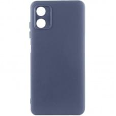 Чохол TPU GETMAN Liquid Silk Full Camera для Motorola Moto G04 / E14 Синій / Midnight Blue