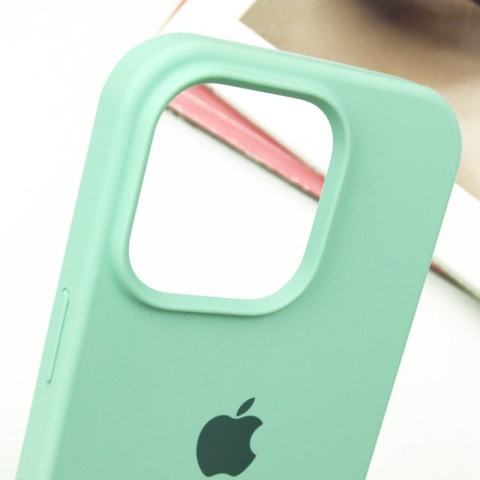 Чохол Silicone Case Full Protective (AA) для Apple iPhone 14 Pro (6.1") Бірюзовий / Turquoise