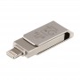 Флеш-драйв T&G 008 Metal series USB 3.0 - Lightning 64GB Срібний