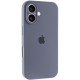 Чохол Silicone Case Full Camera Protective (AA) для Apple iPhone 16 (6.1") Сірий / Lavender Gray