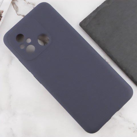 Чохол Silicone Cover Lakshmi Full Camera (AAA) для Xiaomi Redmi 12C Сірий / Dark Gray