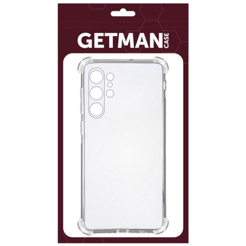 TPU чохол GETMAN Ease logo посилені кути Full Camera для Samsung Galaxy S25 Ultra Безбарвний (прозорий)