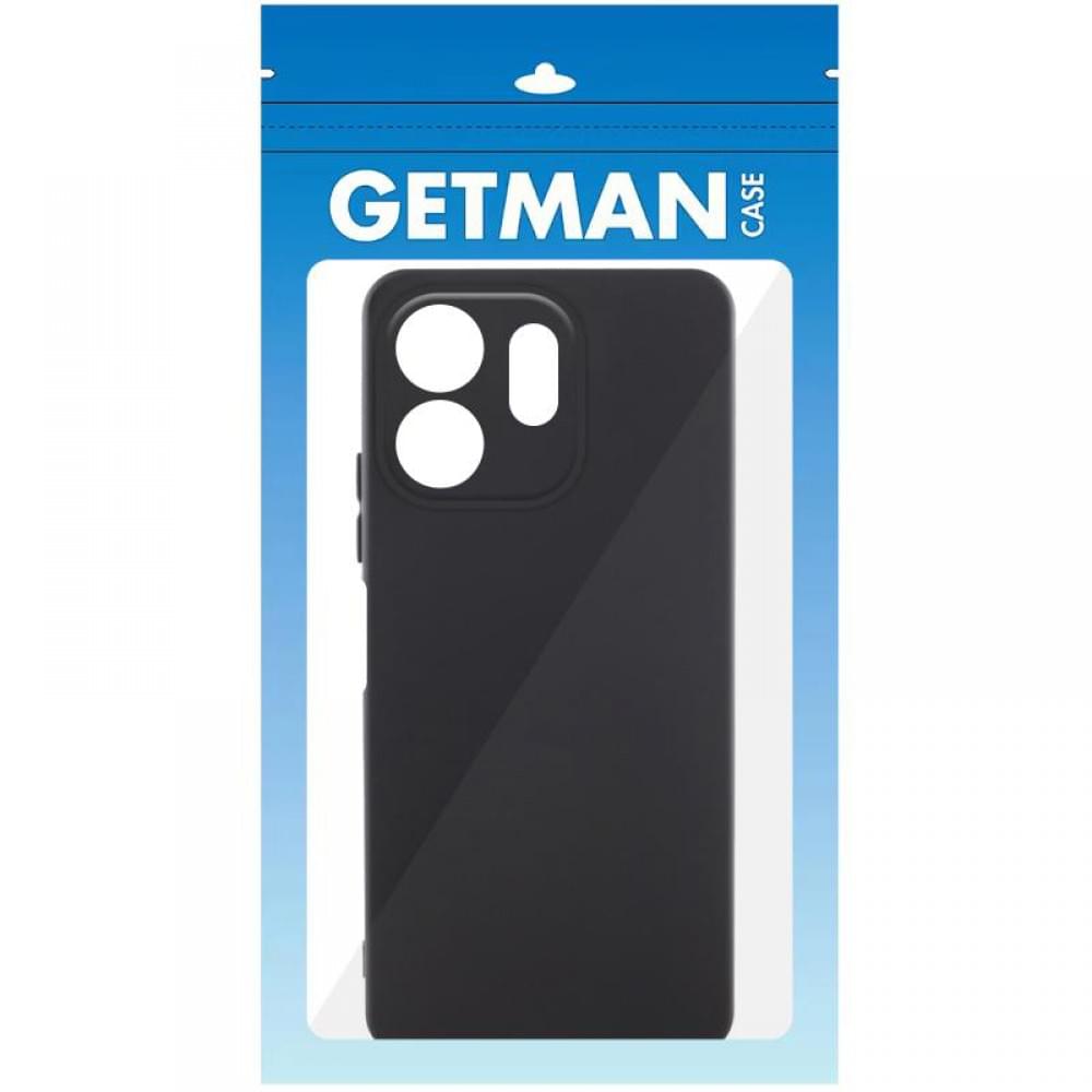 Чохол TPU GETMAN Liquid Silk Full Camera для TECNO Spark Go 2 Чорний / Black