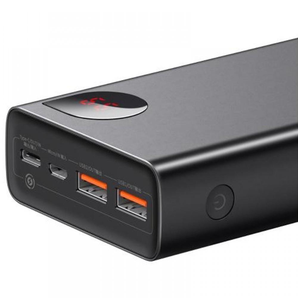 Портативний ЗП Baseus Adaman Metal Digital Display QC 65W 20000 mAh (PPIMDA-D) Black