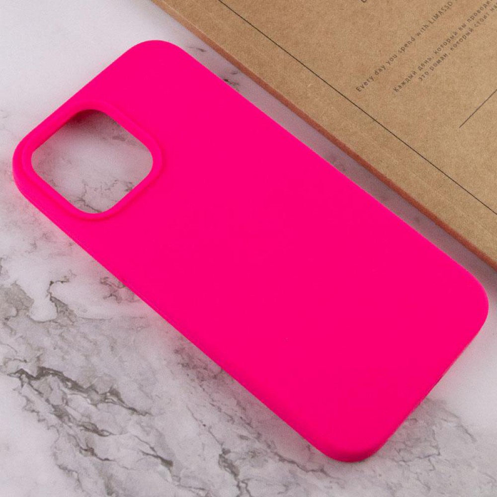 Чохол Silicone Case Full Protective (AA) NO LOGO для Apple iPhone 15 Pro (6.1") Рожевий / Barbie pink