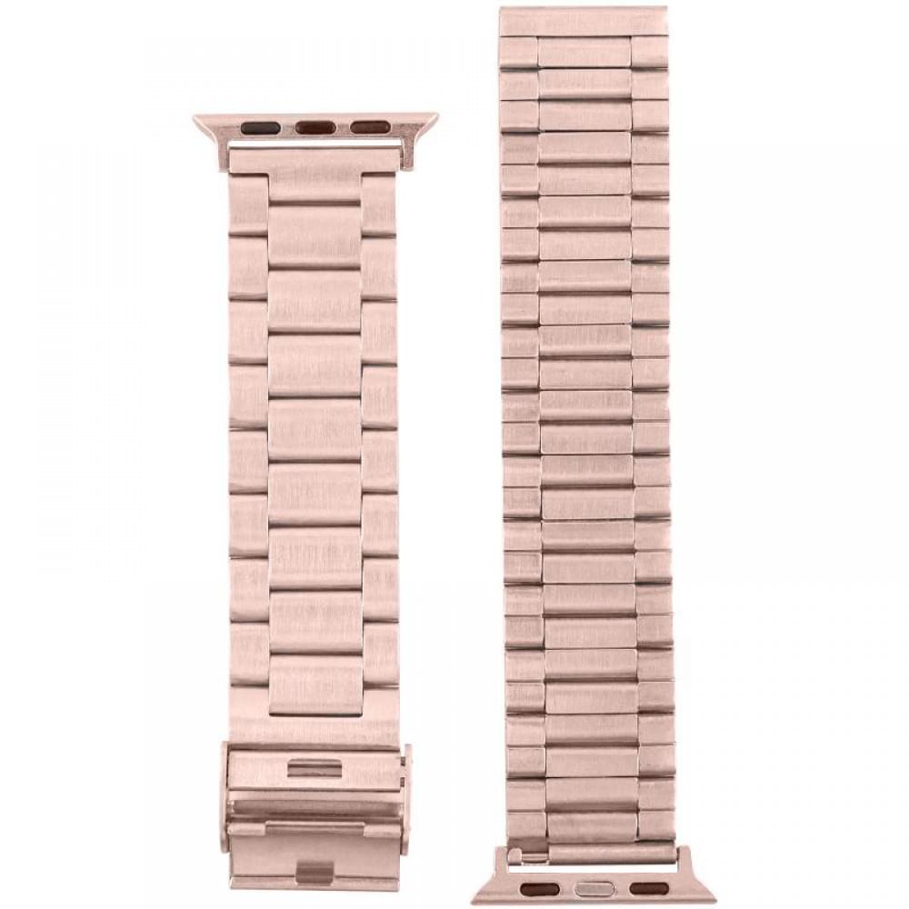 Ремінець Steel Elegance для Apple Watch 42(ser.1-3)/44/45/46/49mm Rose Gold