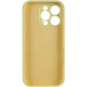 Чохол Silicone Case Full Camera Protective (AA) для Apple iPhone 14 Pro (6.1") Жовтий / Mellow Yellow