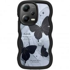 Чохол TPU Cloudy Pictures для Xiaomi Poco X5 5G / Redmi Note 12 5G Butterflies