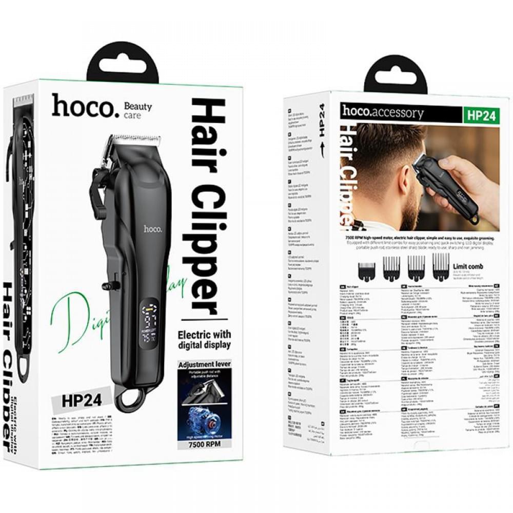 Машинка для стрижки волосся Hoco HP24 Electric Barber Black