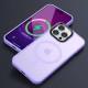 TPU+PC чохол Metal Buttons with MagSafe Colorful для Apple iPhone 14 Pro (6.1") Бузковий