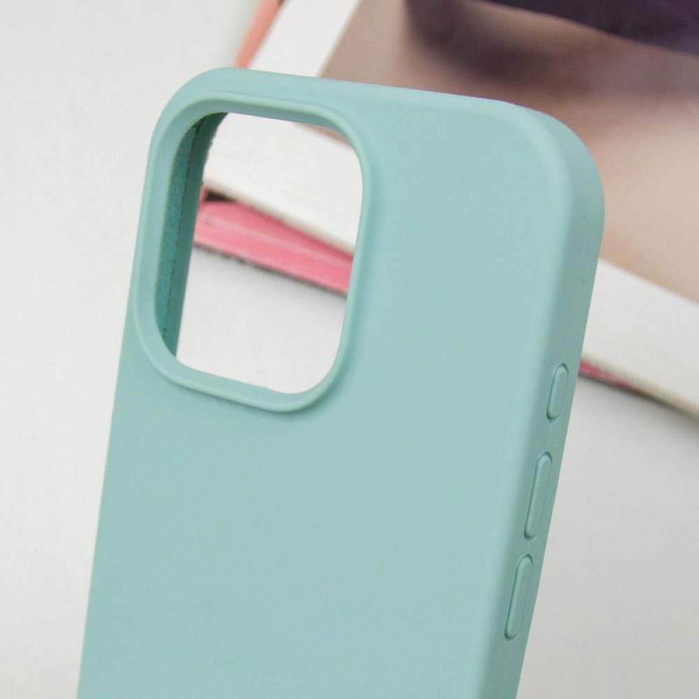 Чохол Silicone Case Full Protective (AA) NO LOGO для Apple iPhone 16 (6.1") Бірюзовий / Beryl