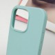 Чохол Silicone Case Full Protective (AA) NO LOGO для Apple iPhone 16 (6.1") Бірюзовий / Beryl