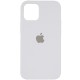 Чохол Silicone Case (AA) Logo with MagSafe для Apple iPhone 15 (6.1") Білий / White