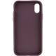 TPU чохол Bonbon Metal Style для Apple iPhone XS Max (6.5") Бордовий / Plum