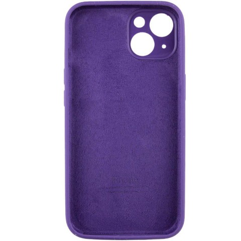 Чохол Silicone Case Full Camera Protective (AA) для Apple iPhone 14 (6.1") Фіолетовий / Amethyst