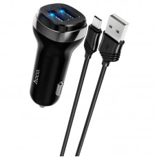 АЗП Hoco Z40 (2USB 2.4A) + MicroUSB Чорний