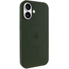 Чохол Silicone Case Full Protective (AA) V2 with MagSafe для Apple iPhone 17 (6.3") Зелений / Cyprus Green