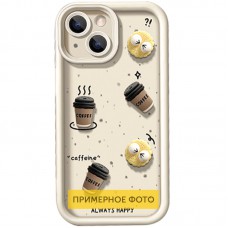 Чохол TPU Toys Case для Apple iPhone 15 Pro (6.1") Sand / Always Happy