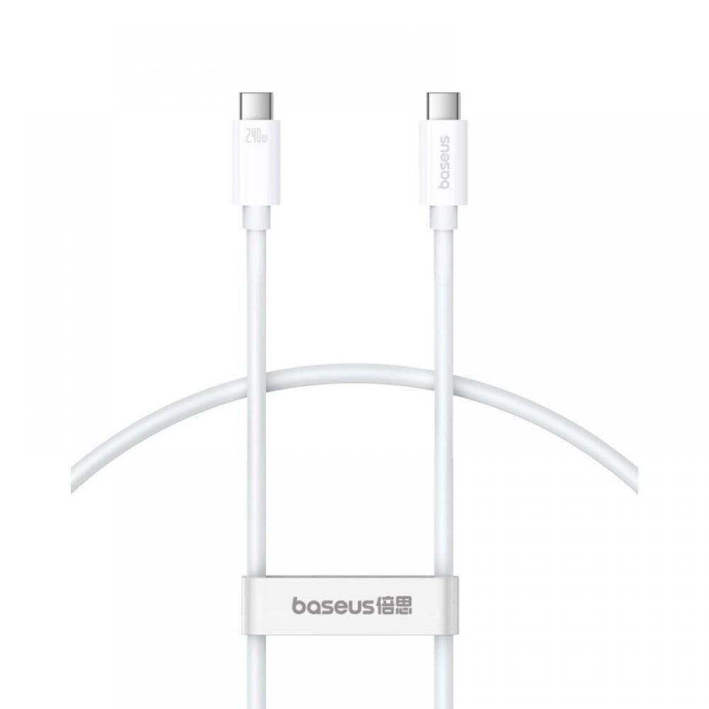 Дата кабель Baseus Superior 2 USB4 Full-Function Type-C to Type-C 240W (1.8m) (P10365200211-05) Moon White