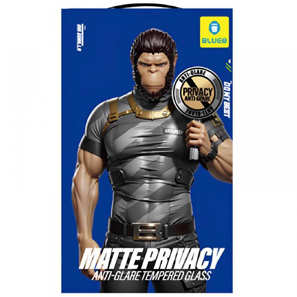 Захисне 2.5D скло Blueo Full Cover Anti-Peep Matte для Apple iPhone 17 Air (6.5") Чорний