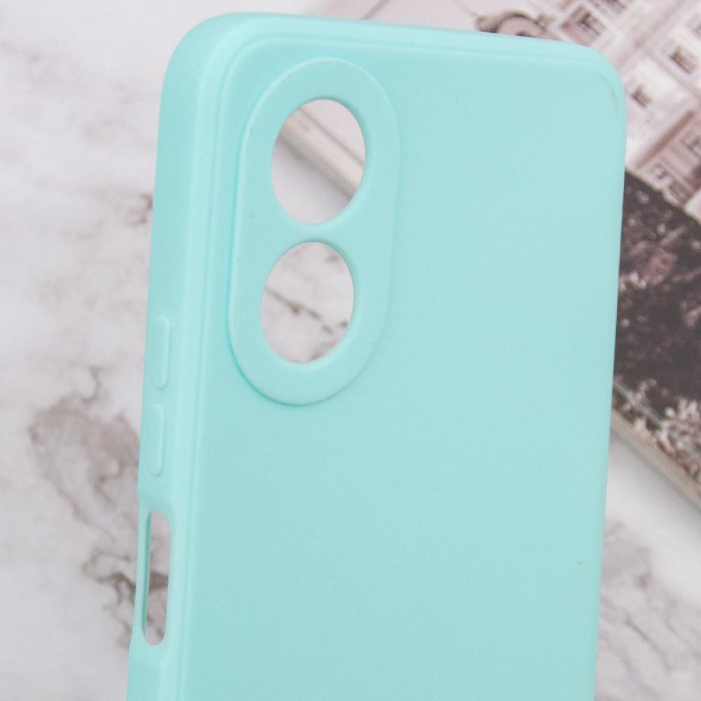 Силіконовий чохол Candy Full Camera для Oppo A78 4G Бірюзовий / Turquoise