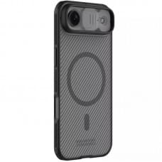 Карбонова накладка Nillkin CamShield Pro Magnetic для Apple iPhone 17 Air (6.5") Transparent black Карбонова накладка Nillkin CamShield Pro Magnetic для Apple iPhone 17 Air (6.5") Transparent black