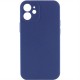 Чохол Silicone Case Full Camera Protective (AA) NO LOGO для Apple iPhone 12 (6.1") Синій / Deep navy
