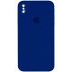 Чохол Silicone Case Square Full Camera Protective (AA) для Apple iPhone XS Max (6.5") Синій / Deep navy