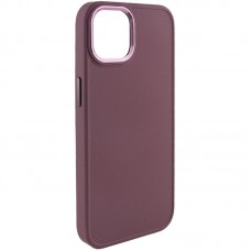 TPU чохол Bonbon Metal Style для Apple iPhone 14 Plus (6.7") Бордовий / Plum