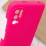 Чохол Silicone Cover Full Camera (AAA) для Xiaomi Redmi Note 10 5G / Poco M3 Pro Рожевий / Shiny pink