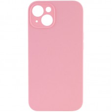 Чохол Silicone Case Full Camera Protective (AA) NO LOGO для Apple iPhone 13 (6.1") Рожевий / Light pink