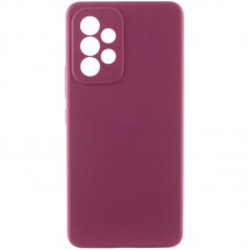 Чохол Silicone Cover Lakshmi Full Camera (AAA) для Samsung Galaxy A32 4G Бордовий / Plum
