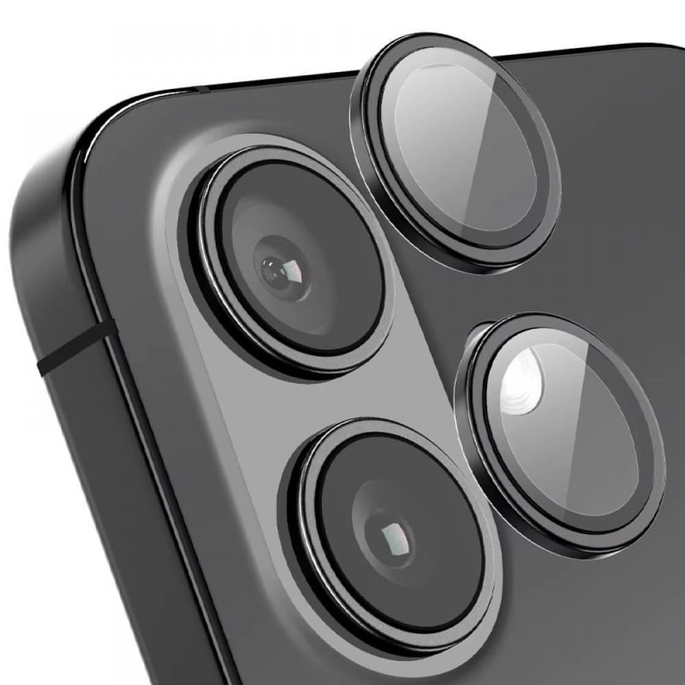 Защитное стекло Metal Classic на камеру (в упак.) для Apple iPhone 16 (6.1") / 16 Plus (6.7")