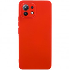 Чохол Silicone Cover Lakshmi Full Camera (AA) для Xiaomi Mi 11 Lite Червоний / Red