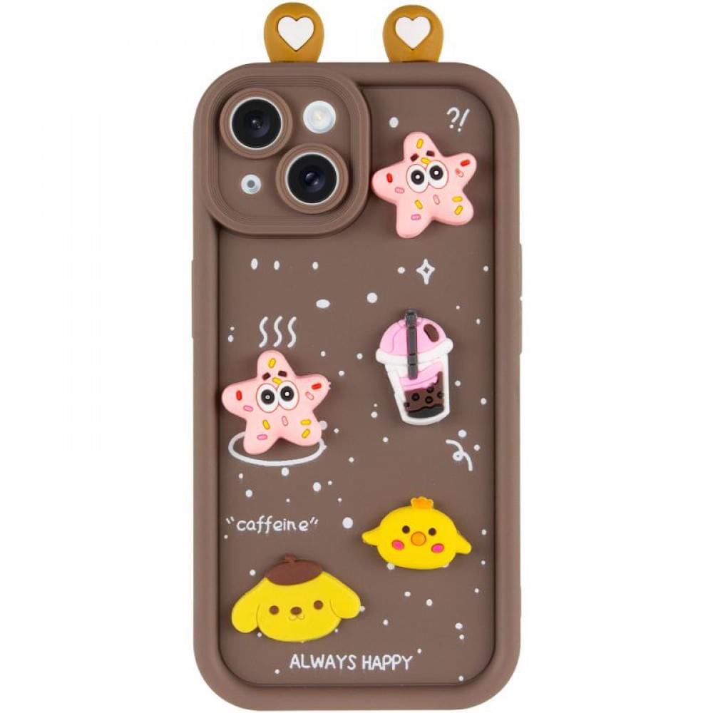 Чехол TPU Toys Case with Ears для Apple iPhone 15 (6.1")