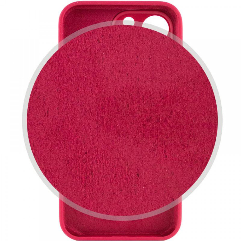 Чохол Silicone Case Full Camera Protective (AA) для Apple iPhone 13 Pro Max (6.7") Червоний / Rose Red