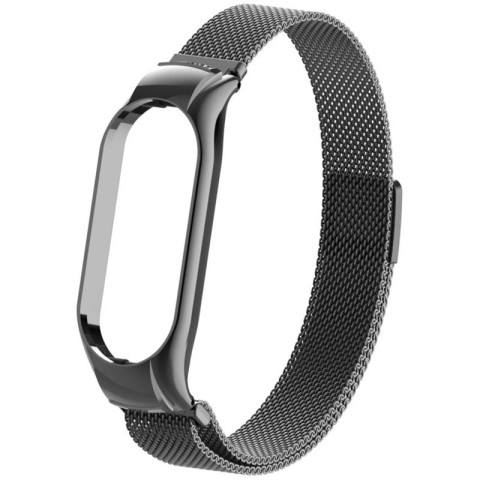 Ремінець Milanese Loop Design для Xiaomi Mi Band 3/4 Чорний