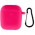 Силіконовий футляр New з карабіном для навушників Airpods 1/2 Рожевий / Barbie pink