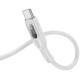 Дата кабель Hoco U120 Transparent explore intelligent power-off PD 60W Type-C to Type-C (1.2m) Gray