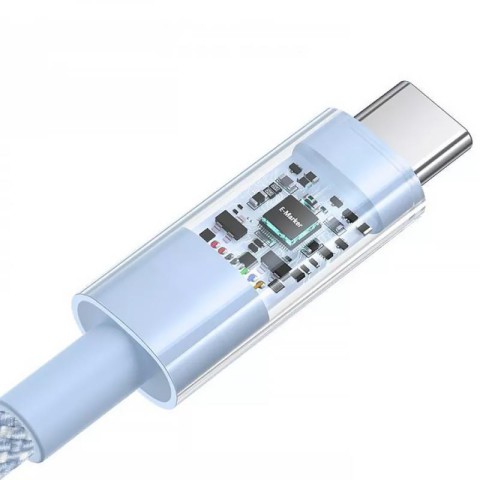 Дата кабель Baseus Gem Fast Charging Type-C to Type-C 100W (2m) (P10373000111-01) Blue