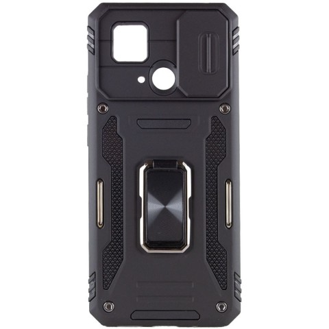 Ударостійкий чохол Camshield Army Ring для Xiaomi Redmi 10C Чорний / Black