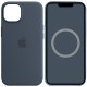 Чохол Silicone case (AAA) with Magsafe and Animation для Apple iPhone 14 (6.1") Синій / Storm Blue