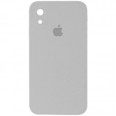 Чохол Silicone Case Square Full Camera Protective (AA) для Apple iPhone XR (6.1") Сірий / Light Grey