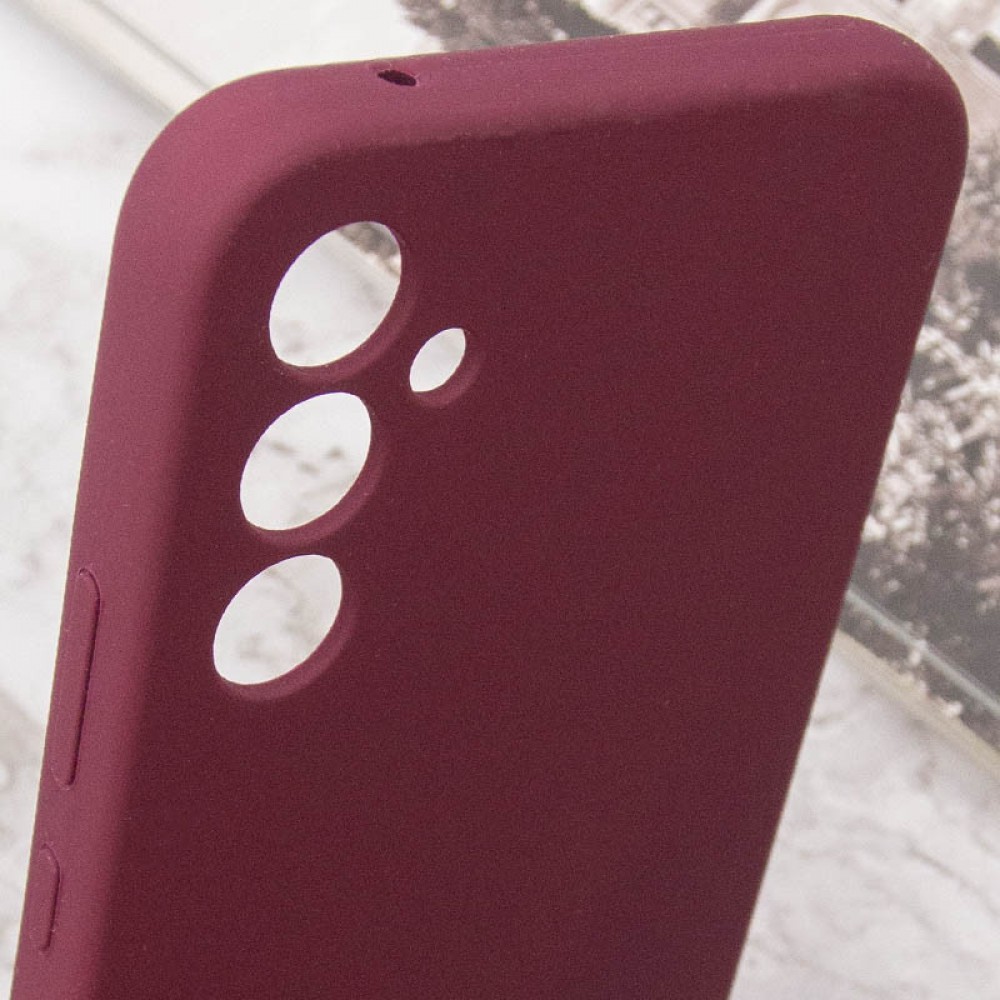 Чохол Silicone Cover Lakshmi Full Camera (AAA) для Samsung Galaxy A05s Бордовий / Plum