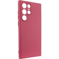 Чохол TPU GETMAN Liquid Silk Full Camera для Samsung Galaxy S24 Ultra Бордовий / Marsala
