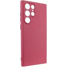 Чохол TPU GETMAN Liquid Silk Full Camera для Samsung Galaxy S24 Ultra Бордовий / Marsala