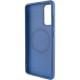 TPU чохол Bonbon Metal Style with MagSafe для Samsung Galaxy A55 Синій / Denim Blue
